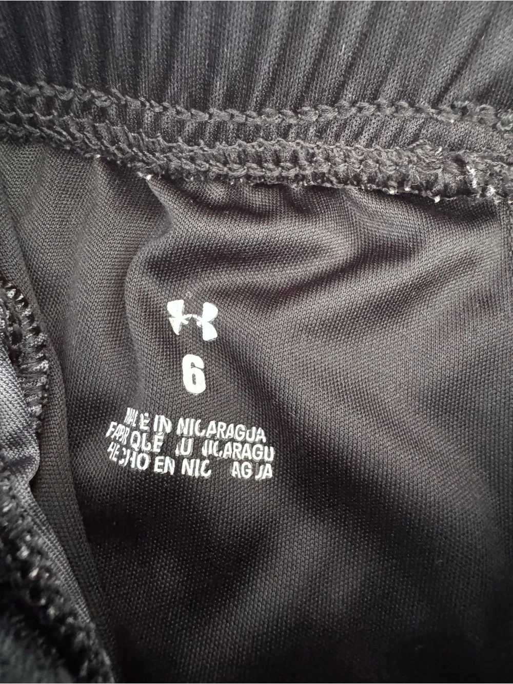 Nike Black Kids' Athletic Shorts with White Swoosh